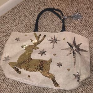 Reindeer sequin bag